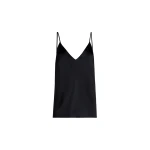 Brunello Cucinelli Stretch silk satin camisole in Black