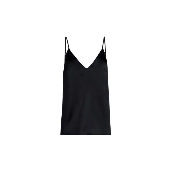 Brunello Cucinelli Stretch silk satin camisole in Black