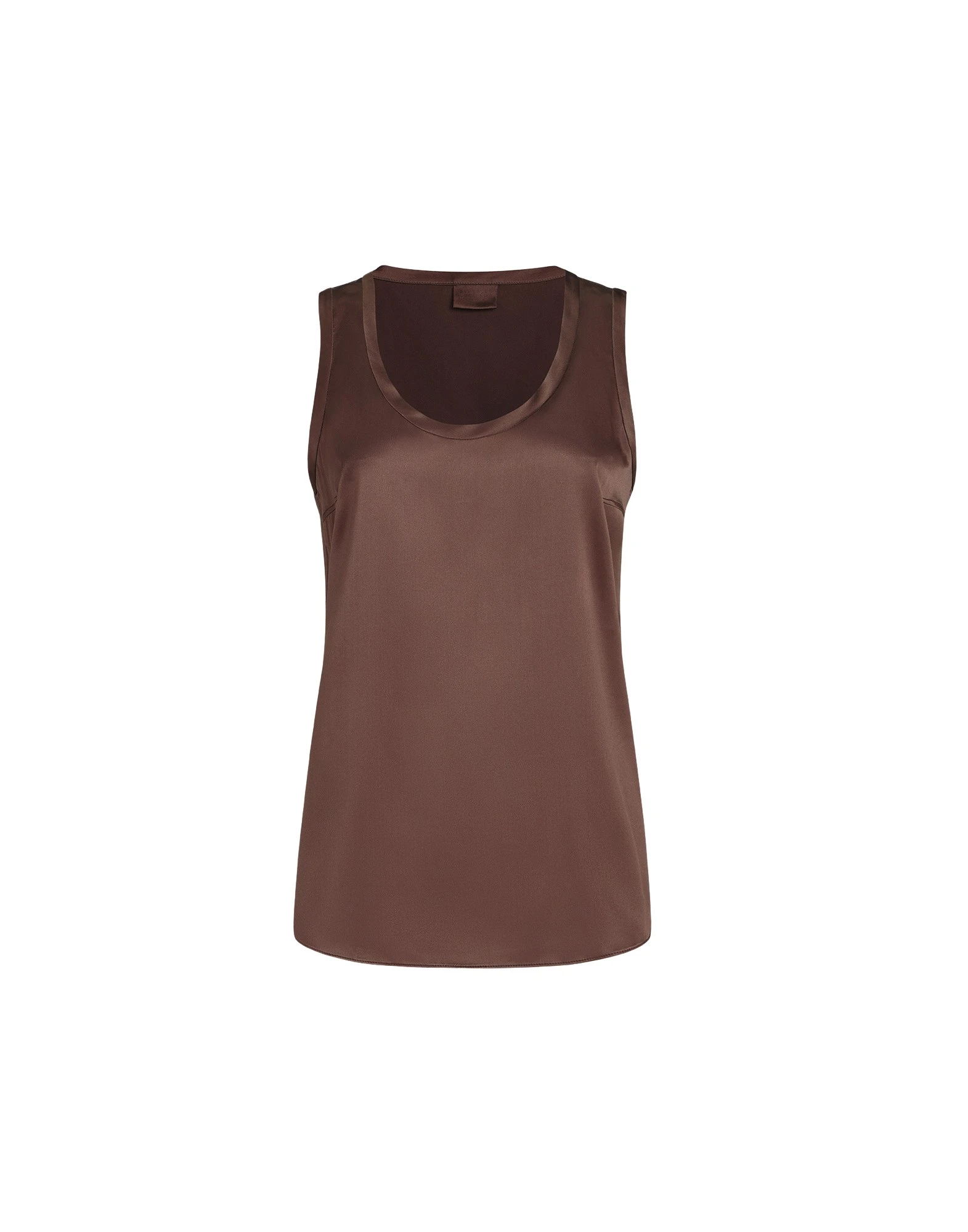 Brunello Cucinelli Stretch silk satin camisole in Brown