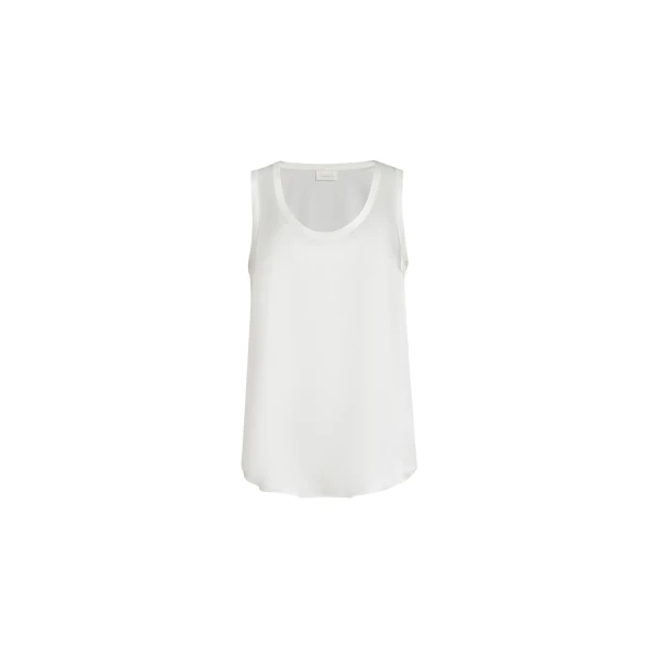 Brunello Cucinelli Stretch silk satin camisole in White