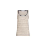 Brunello Cucinelli Striped jersey top with monili