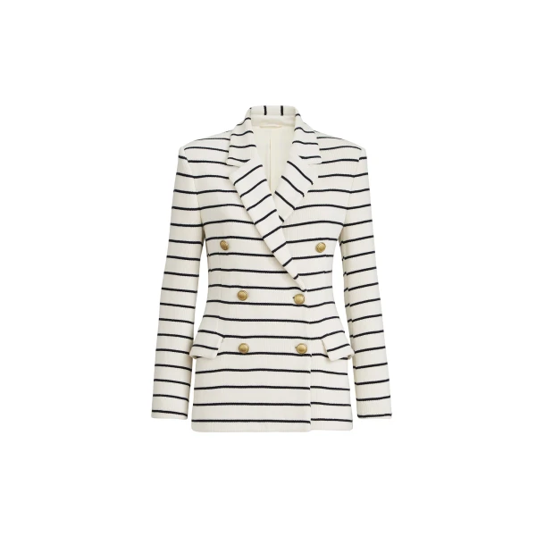 Brunello Cucinelli Striped knit blazer