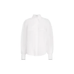 Brunello Cucinelli Striped organza shirt