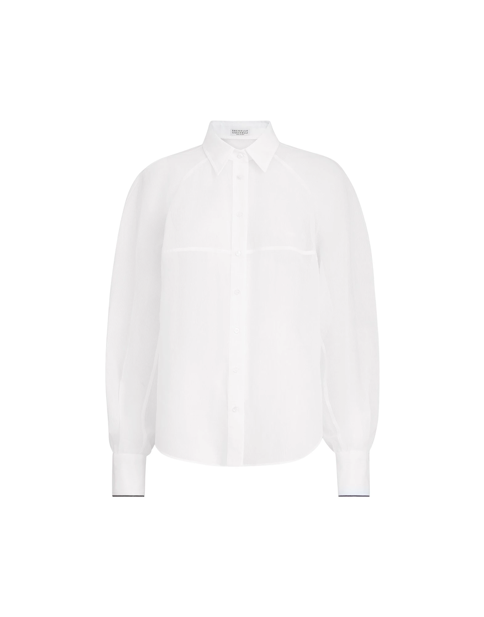 Brunello-Cucinelli-Striped-organza-shirt-676252_nobg Brunello Cucinelli Striped organza shirt