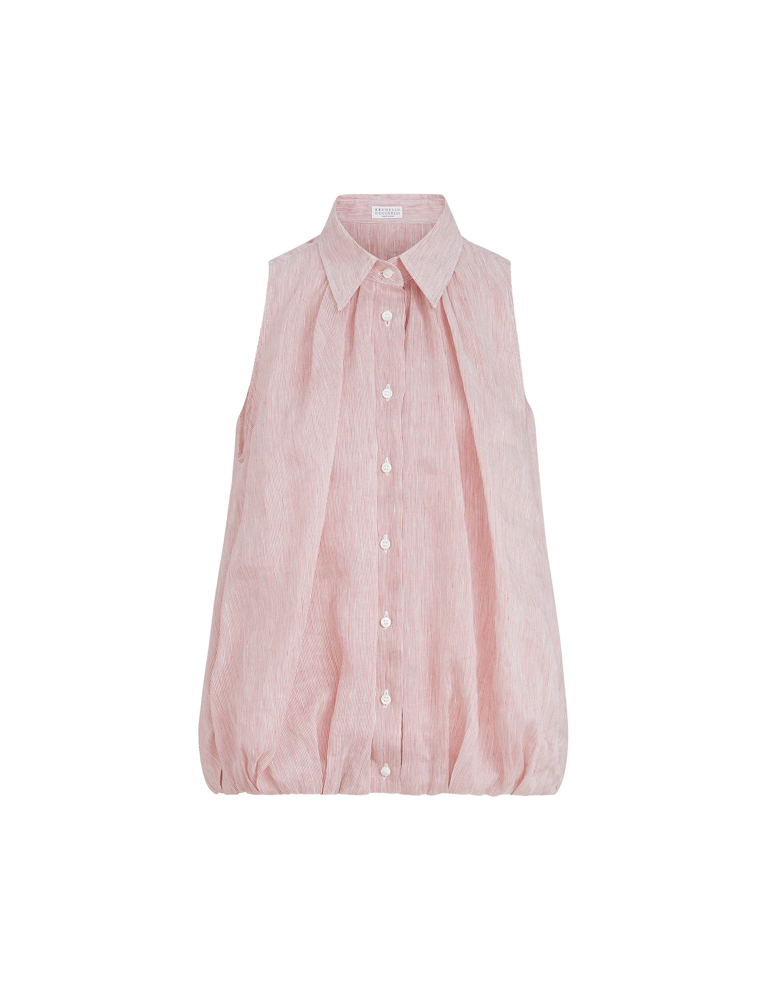 Brunello-Cucinelli-Striped-organza-shirt22454_nobg Brunello Cucinelli Striped organza shirt