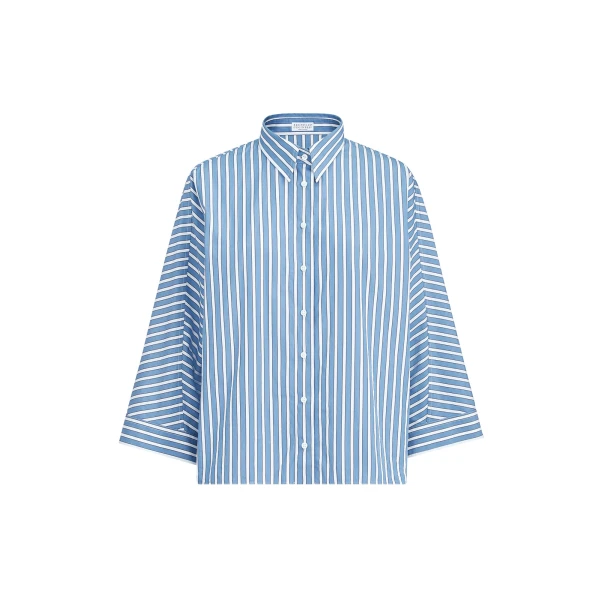 Brunello Cucinelli Striped poplin shirt