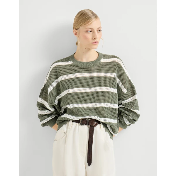 Brunello Cucinelli Striped sweater, view 5