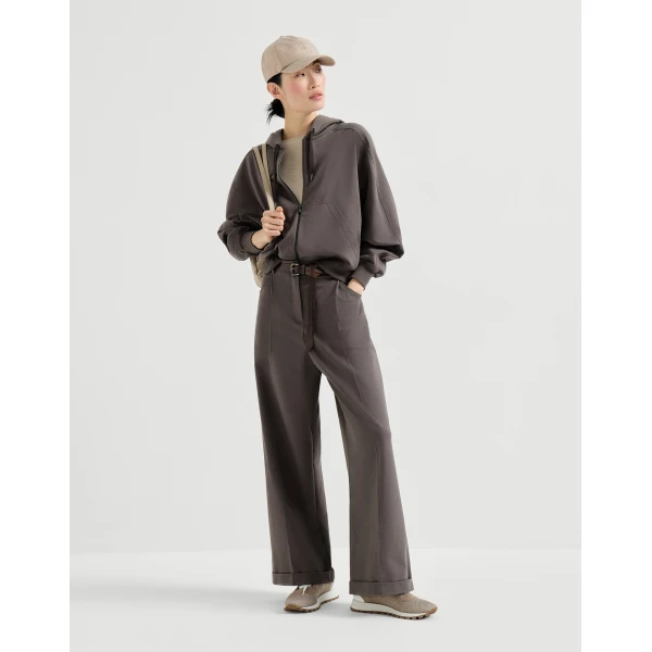 Brunello Cucinelli Sweatshirt with embroidery Jacket, view 6
