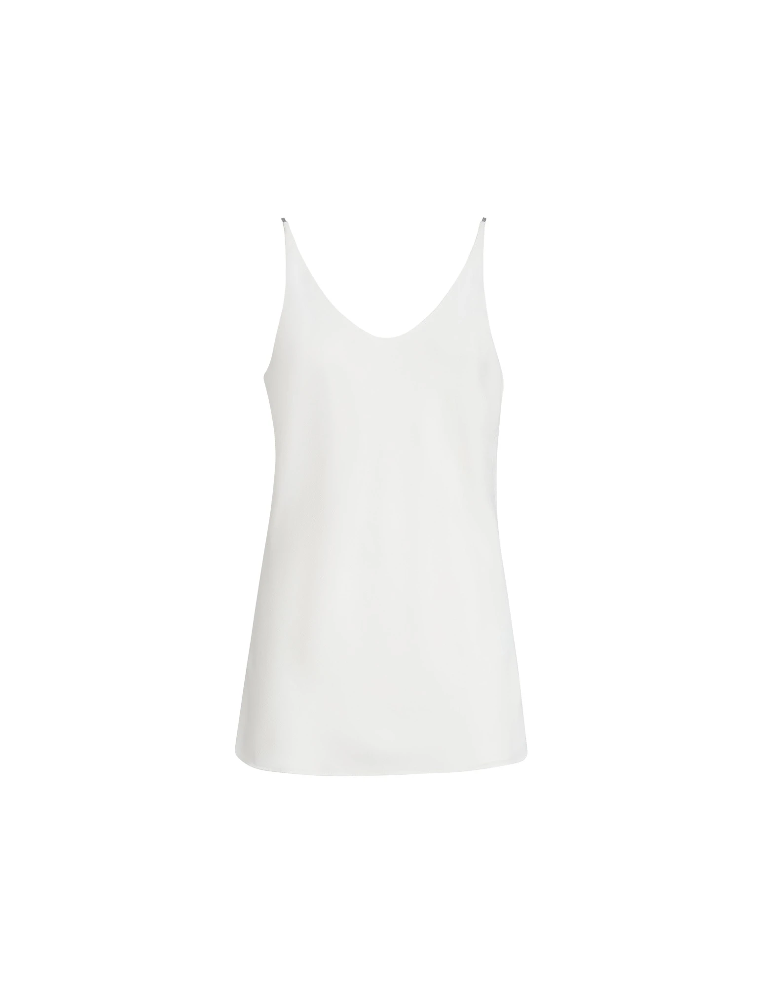 Brunello Cucinelli Top with shiny straps in White