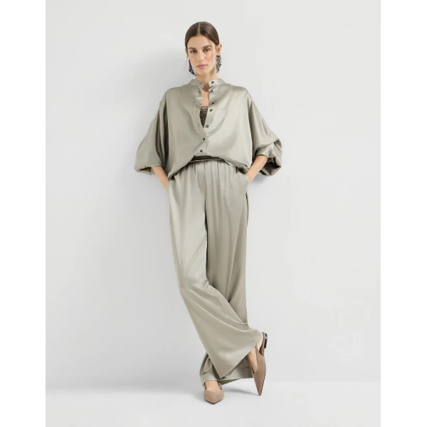 Brunello Cucinelli Track trousers in Olive, view 5