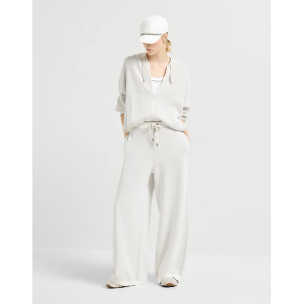 Brunello Cucinelli Track trousers in Panama, view 6