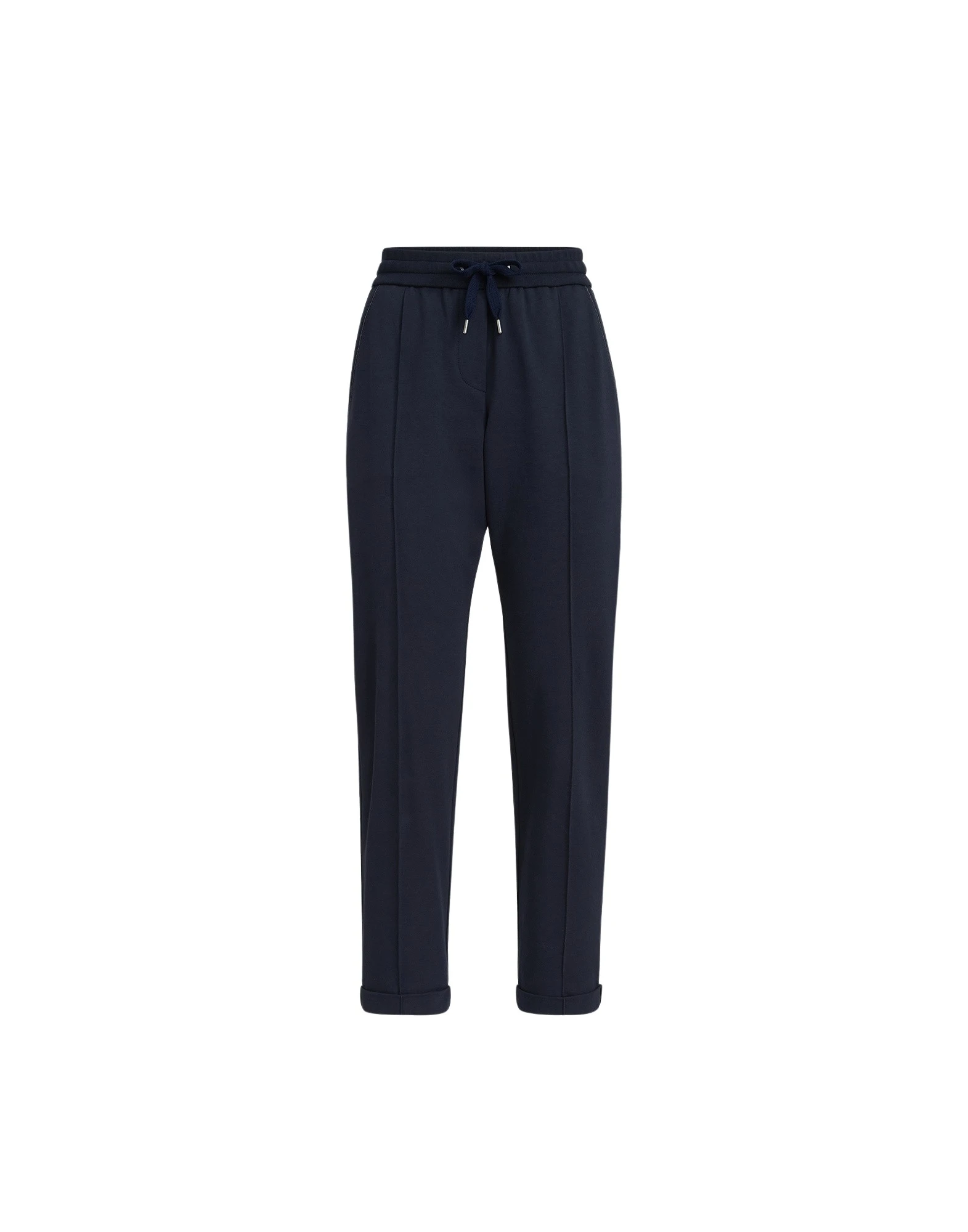 Brunello Cucinelli Track trousers with monili in Blue