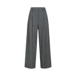 Brunello Cucinelli Tropical luxury wool trousers in Dark Grey