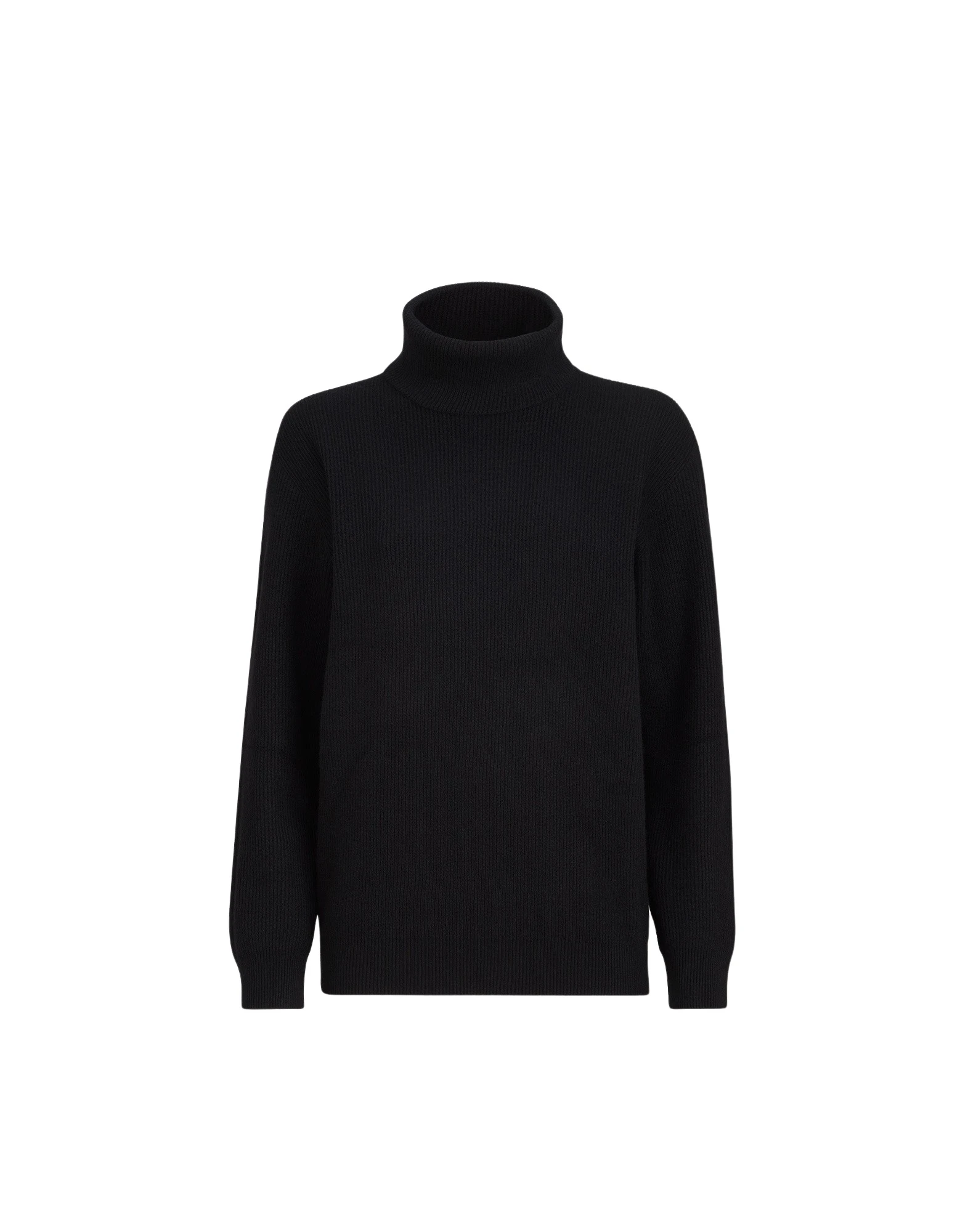 Brunello Cucinelli Turtleneck sweater with monili in Black