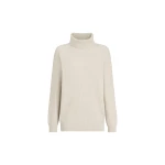 Brunello Cucinelli Turtleneck sweater with monili in Oyster