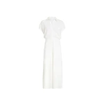 Brunello Cucinelli Twill dress with monili in White