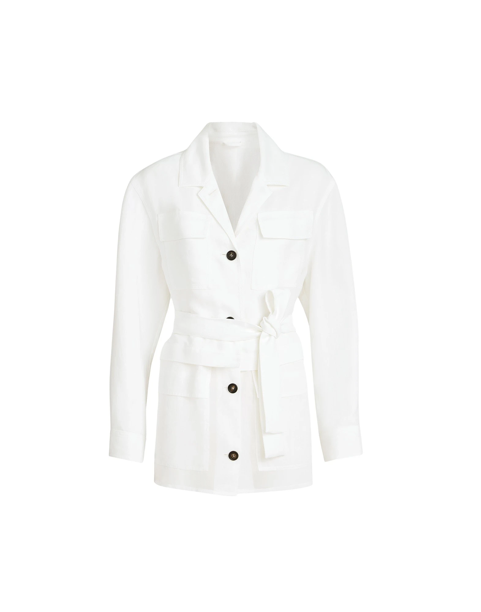 Brunello-Cucinelli-Twill-safari-jacket-with-monili-in-White67479_nobg Brunello Cucinelli Twill safari jacket with monili in White