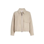 Brunello Cucinelli Vintage corduroy outerwear jacket in Beige