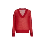 Brunello Cucinelli Virgin wool and mohair sweater in Red