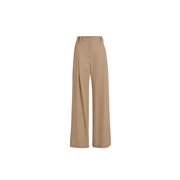 Brunello Cucinelli Wide Smart trousers in Desert