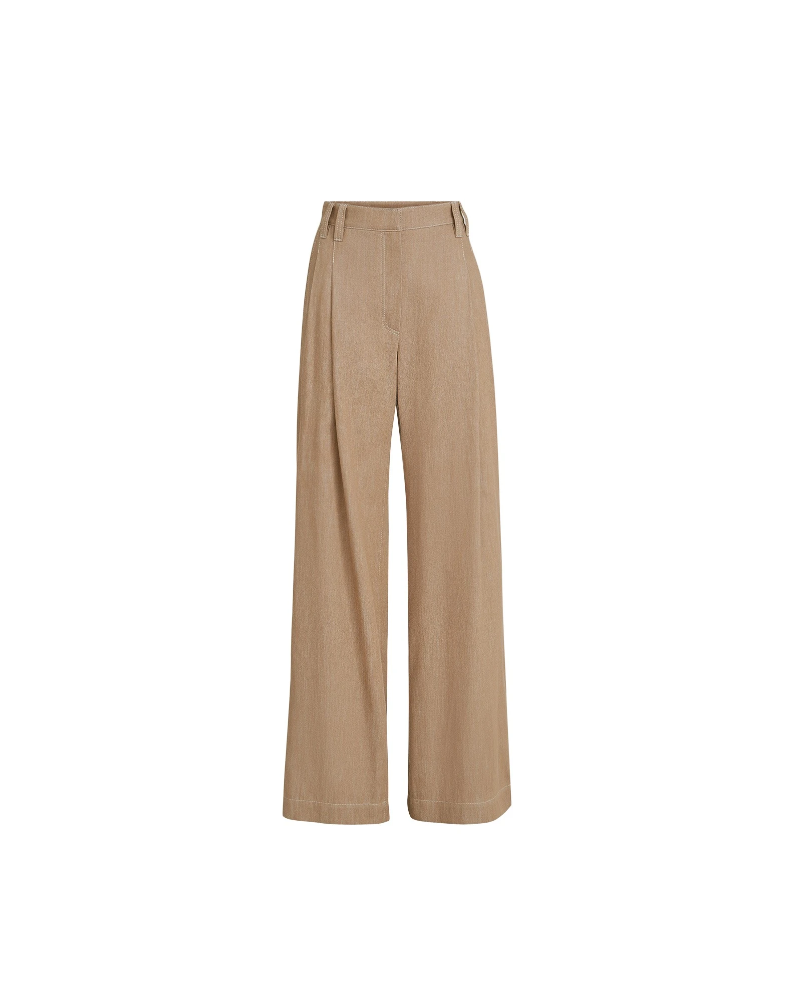 Brunello Cucinelli Wide Smart trousers in Desert