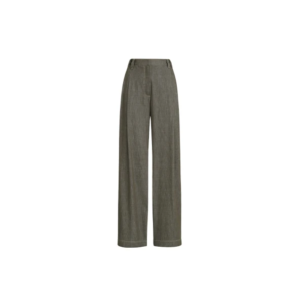 Brunello Cucinelli Wide Smart trousers in Olive