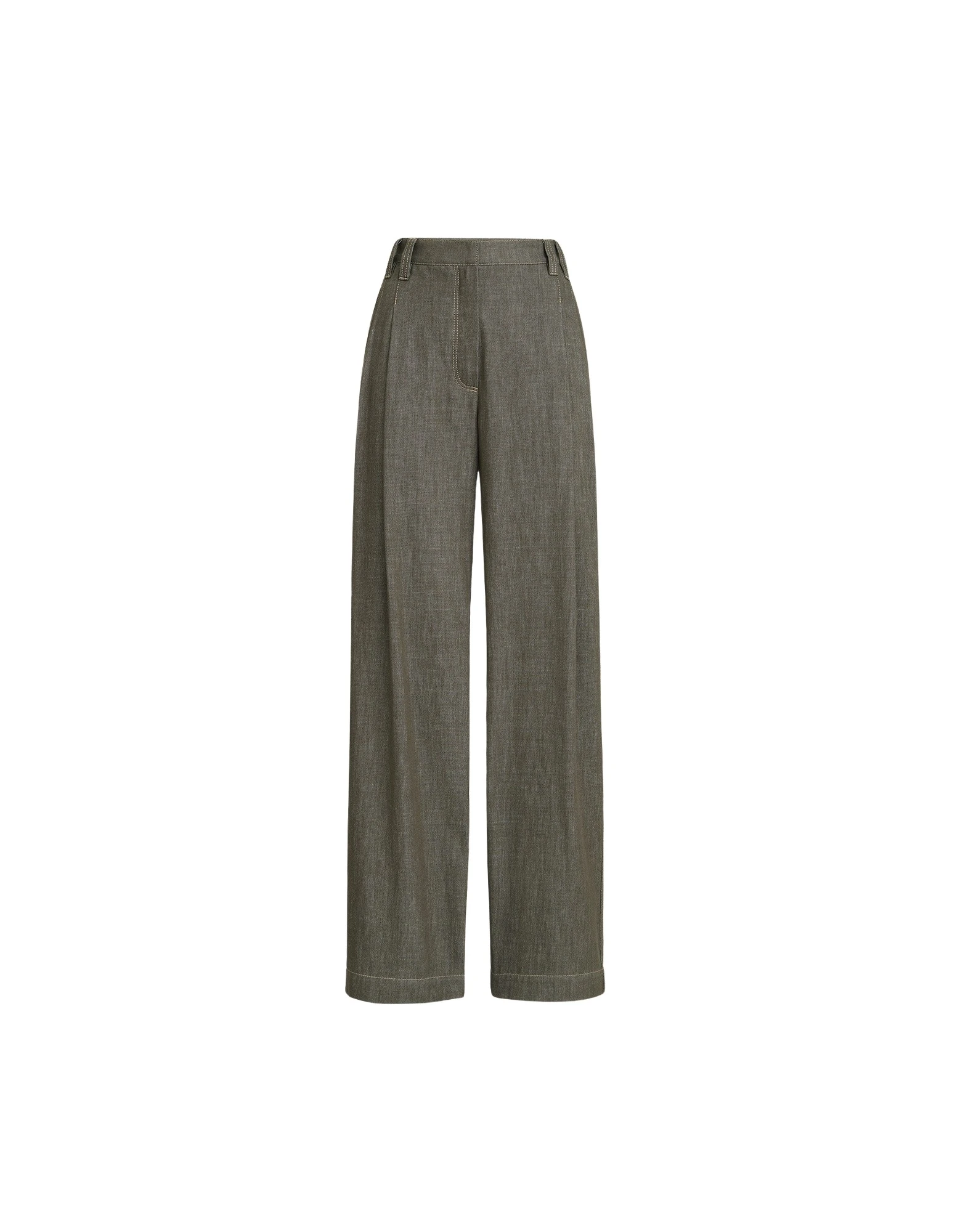 Brunello Cucinelli Wide Smart trousers in Olive
