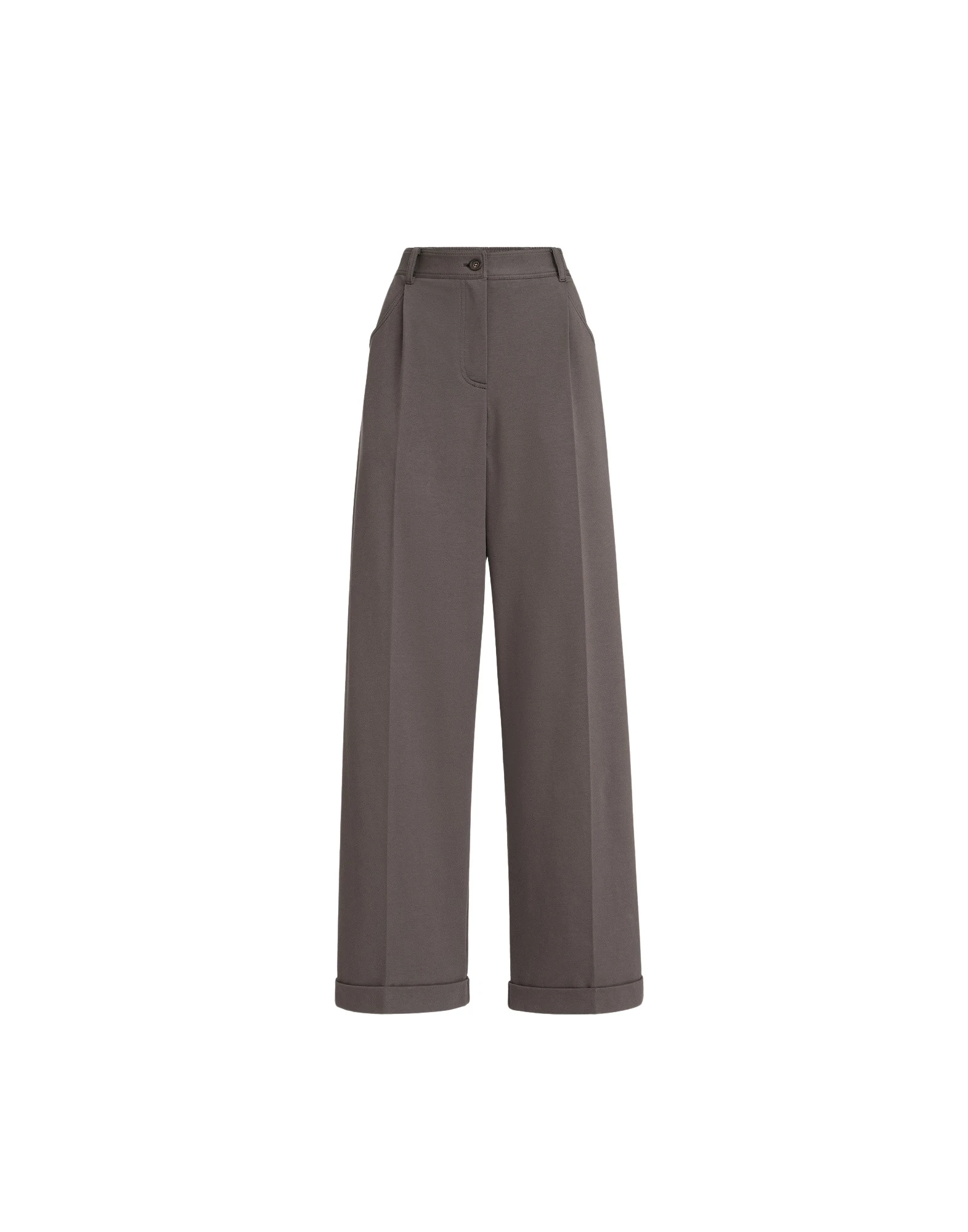 Brunello-Cucinelli-Wide-track-trousers-in-Brown84968_nobg Brunello Cucinelli Wide track trousers in Brown