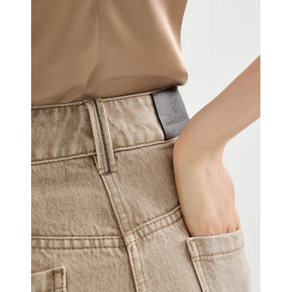 Brunello Cucinelli Wide trousers in Beige, view 4