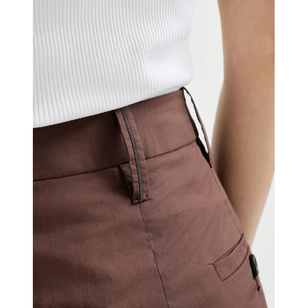 Brunello Cucinelli Wide trousers in Cocoa, view 4