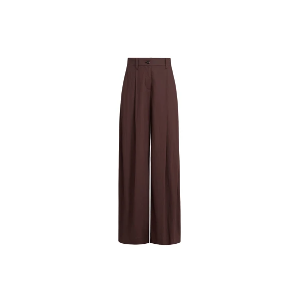 Brunello Cucinelli Wide trousers in Cocoa