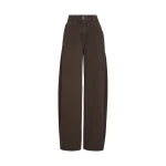 Brunello Cucinelli Wide trousers in Pine Cone Brown