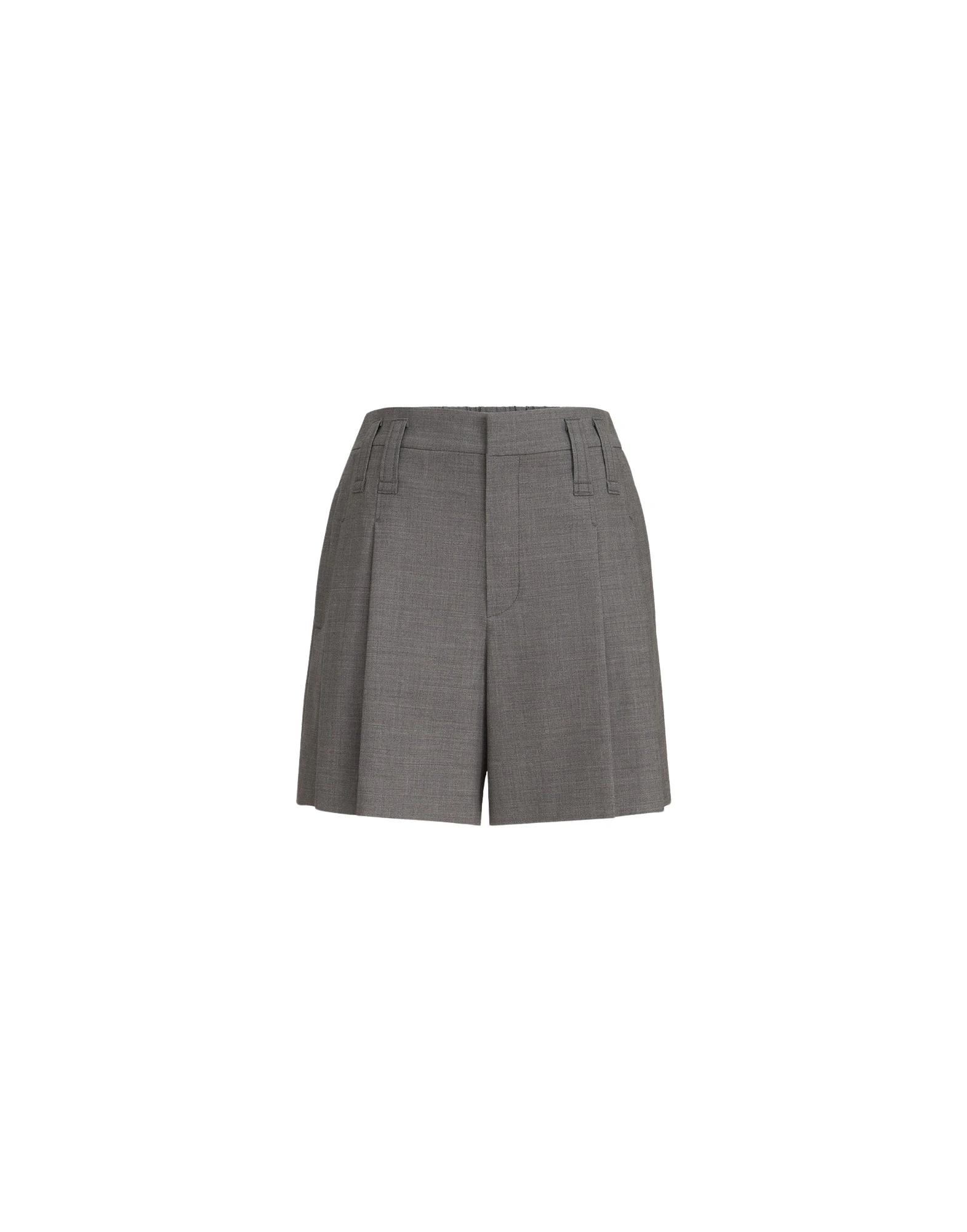 Wool formal shorts in Dark Grey