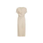 Brunello Cucinelli Wrap-effect dress in Beige
