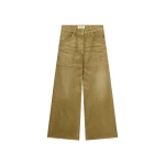 The Attico Brushed green jeans