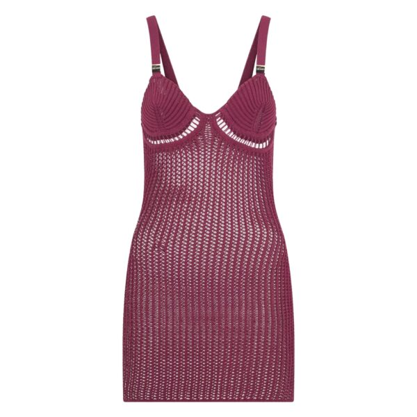 The Attico Burgundy mini dress