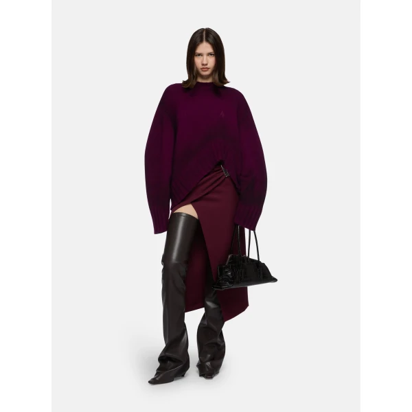 The Attico Burgundy sweater, view 2