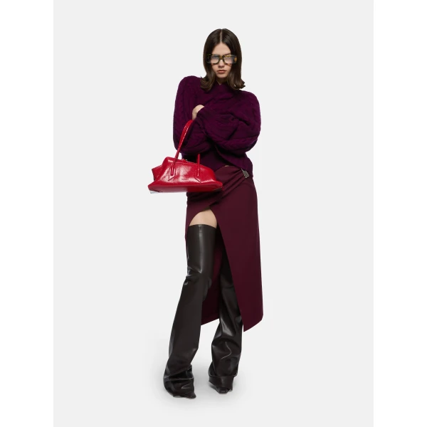 The Attico Burgundy sweater, view 2