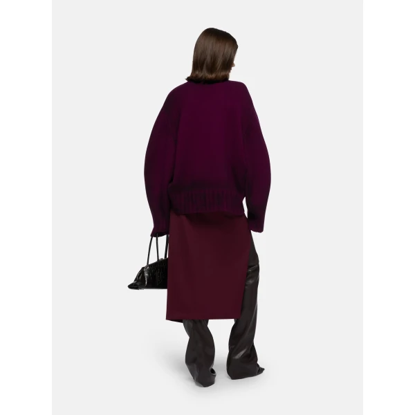 The Attico Burgundy sweater, view 3