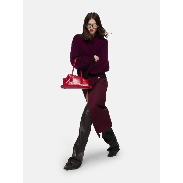 The Attico Burgundy sweater, view 4