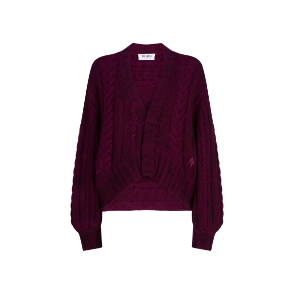 The Attico Burgundy sweater