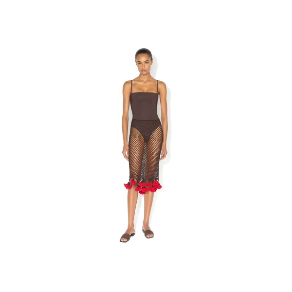 Alaïa Bustier Swimsuit - ALAÏA Beachwear - Laser Cut Luxury - Shop at Luxury Shoes 
