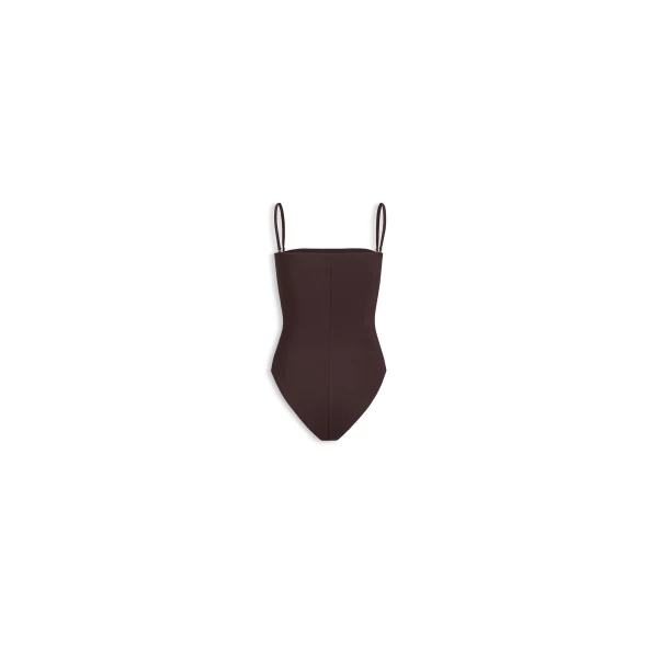 Alaïa Bustier Swimsuit - ALAÏA Beachwear - Laser Cut Luxury - Shop at Luxury Shoes 