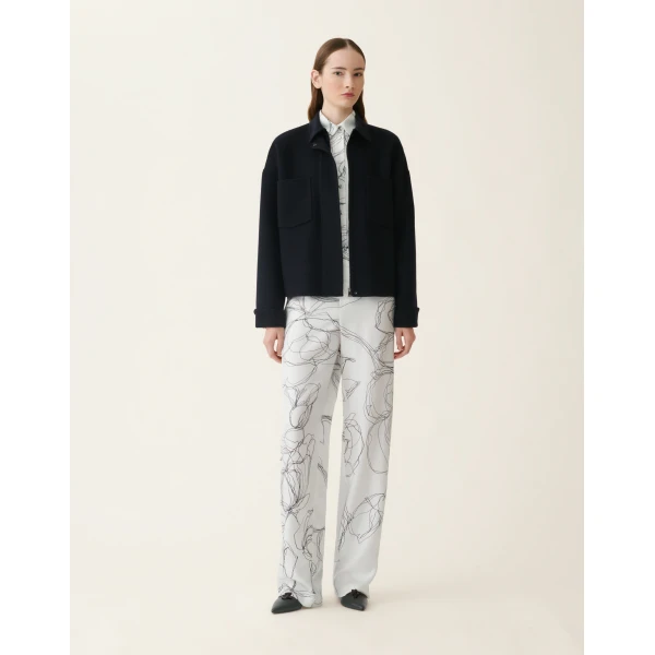 Fabiana Filippi Silk Twill Shirt in White, view 2
