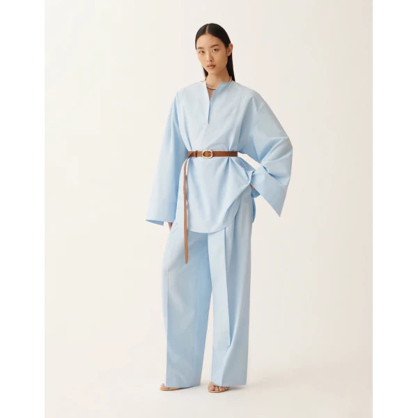 Fabiana Filippi Sky Blue Poplin Shirt, view 2