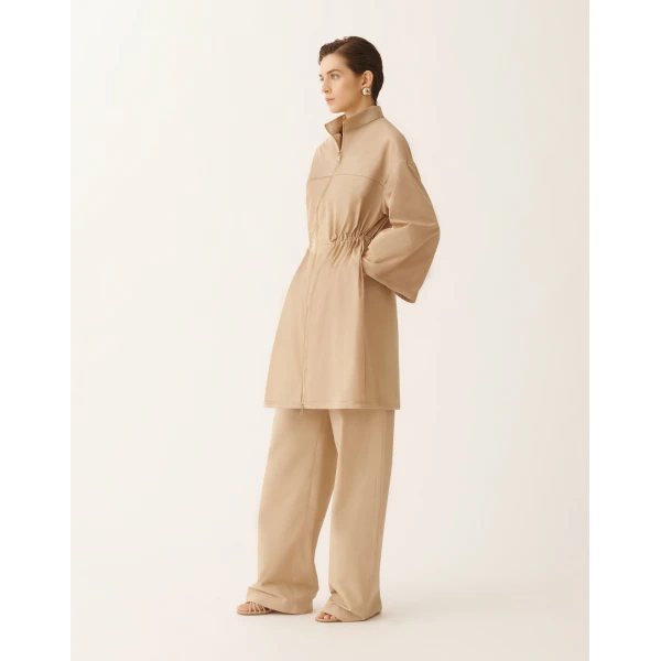 Fabiana Filippi Technical Taffeta Parka in Acer Coat, view 2