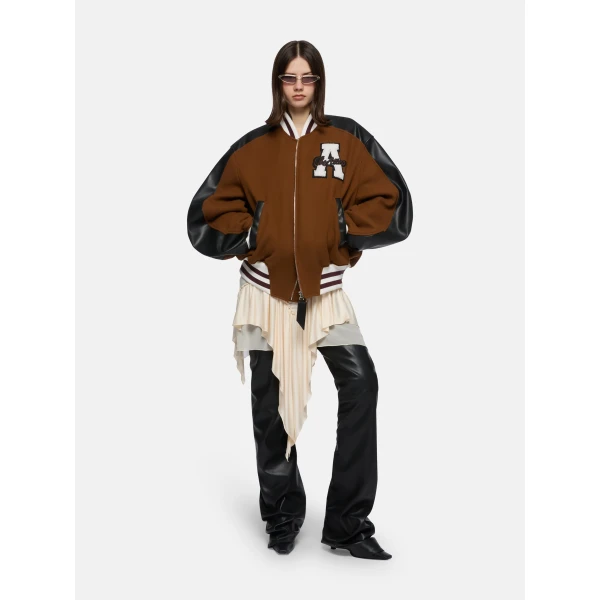 The Attico Camel bomber Jacket, view 2