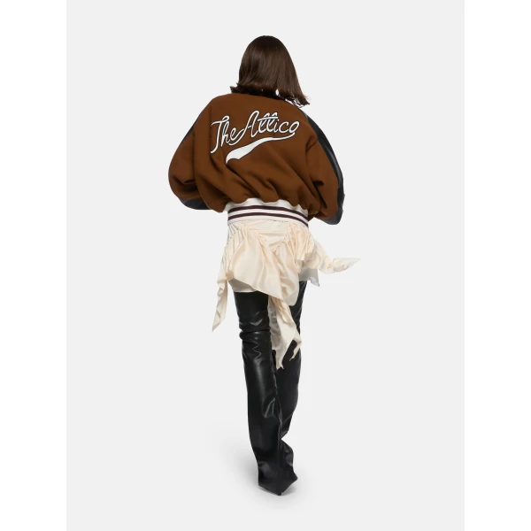 The Attico Camel bomber Jacket, view 4
