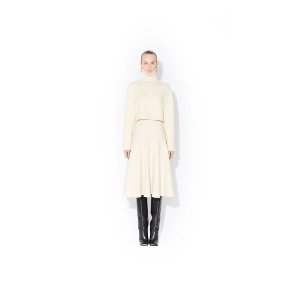 Alaïa Cashmere Knit Cropped Jumper - ALAÏA Knitwear - Laser Cut Luxury - Shop at Luxury Shoes 