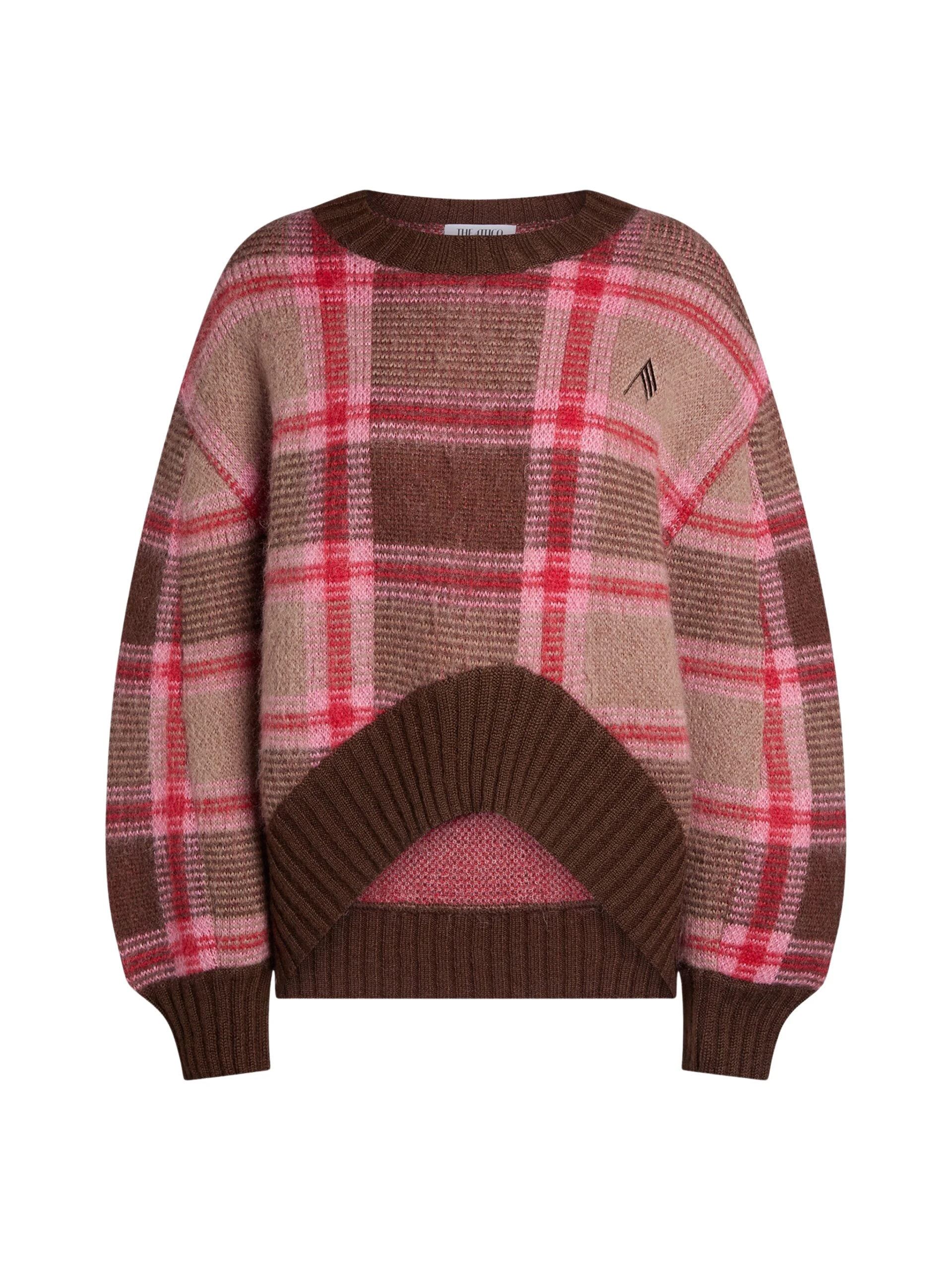 Coffee-and-pink-sweater-The-Attico-Knitwear-scaled85559_nobg The Attico Coffee and pink sweater